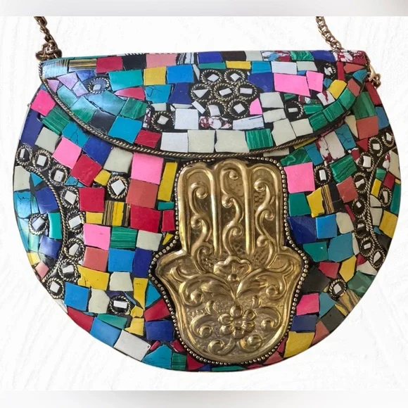 NEW Ramla colorful handmade purse - Picture 1 of 6